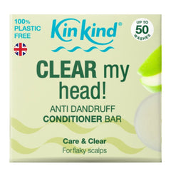 KinKind Anti Dandruff Conditioner Bar 50g - for Flaky Scalp - Plastic Freedom