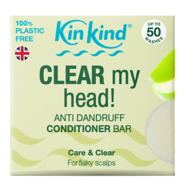 KinKind Anti Dandruff Conditioner Bar 50g - for Flaky Scalp - Plastic Freedom