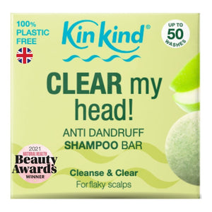 KinKind Anti Dandruff Shampoo Bar 50g - for Flaky Scalp - Plastic Freedom