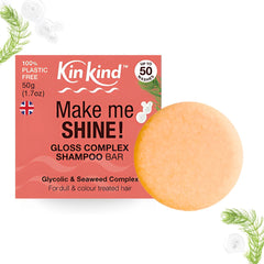 KinKind Make Me Shine Shampoo Bar 50g - for Highlighted & Coloured Hair - Plastic Freedom