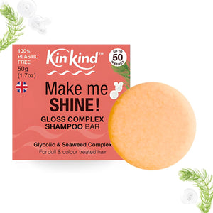 KinKind Make Me Shine Shampoo Bar 50g - for Highlighted & Coloured Hair - Plastic Freedom