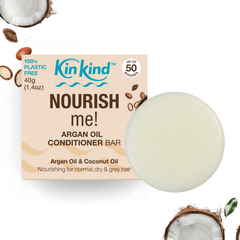 KinKind Nourish Me Conditioner Bar 50g - for Dry & Normal Hair - Plastic Freedom