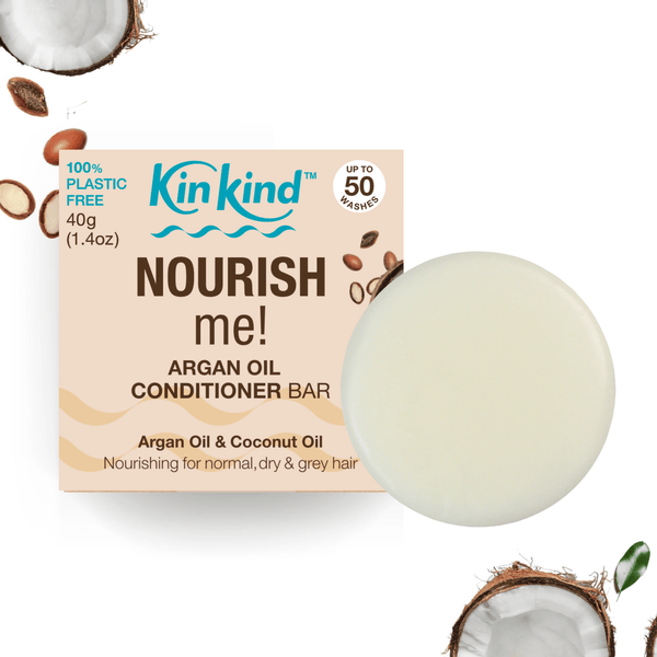 KinKind Nourish Me Conditioner Bar 50g - for Dry & Normal Hair - Plastic Freedom