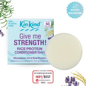 KinKind Rice Water Conditioner Bar 50g - for Thin Hair - Plastic Freedom