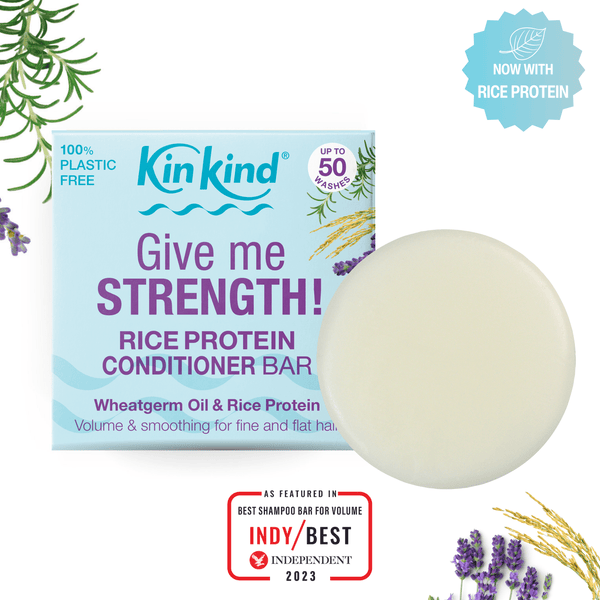 KinKind Rice Water Conditioner Bar 50g - for Thin Hair - Plastic Freedom