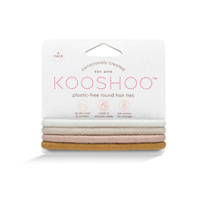 KooShoo Plastic Free Round Mondo Hair Ties - Plastic Freedom