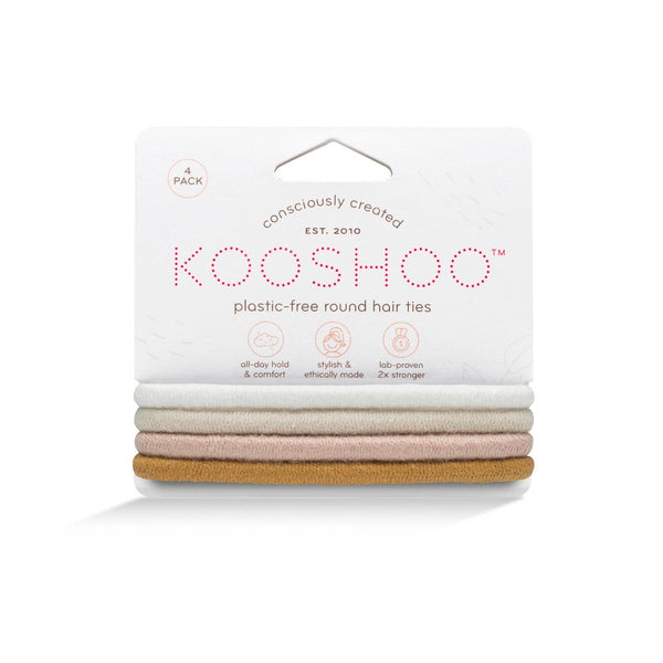 KooShoo Plastic Free Round Mondo Hair Ties - Plastic Freedom