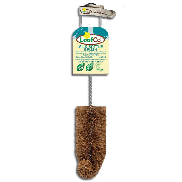 LoofCo Coconut Fibre Milk Bottle Brush - Plastic Freedom
