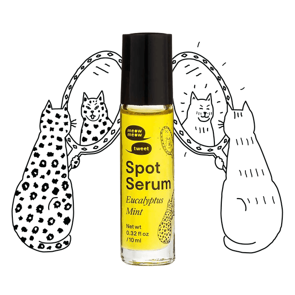 Meow Meow Tweet Spot Serum Roll On - Eucalyptus Mint - Plastic Freedom