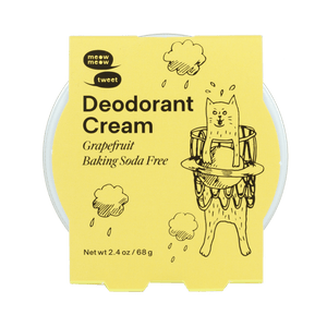 Meow Meow Tweet Vegan Deodorant Cream - Baking Soda Free - Plastic Freedom