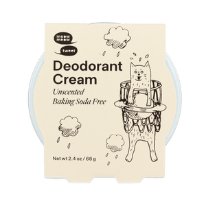 Meow Meow Tweet Vegan Deodorant Cream - Baking Soda Free - Plastic Freedom