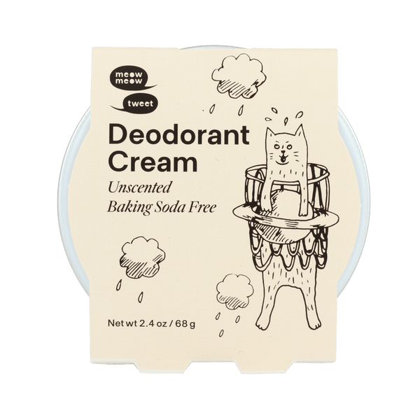 Meow Meow Tweet Vegan Deodorant Cream - Baking Soda Free - Plastic Freedom