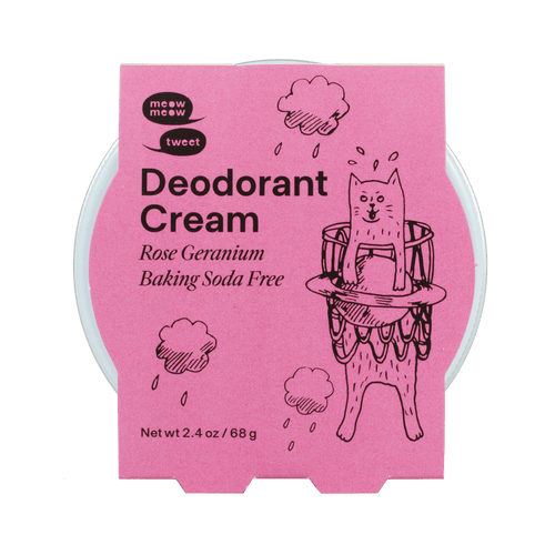 Meow Meow Tweet Vegan Deodorant Cream - Baking Soda Free - Plastic Freedom