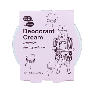 Meow Meow Tweet Vegan Deodorant Cream - Baking Soda Free - Plastic Freedom