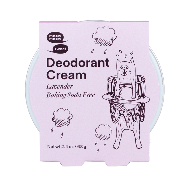 Meow Meow Tweet Vegan Deodorant Cream - Baking Soda Free - Plastic Freedom