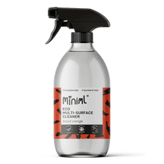 Miniml Multi-Surface Cleaner Blood Orange - 500ml Glass Bottle - 500ml Glass Spray Bottle