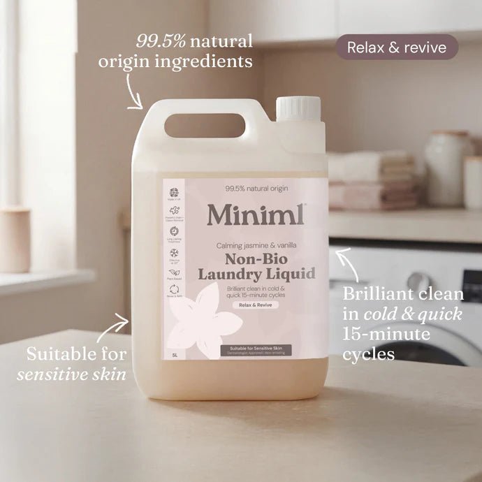 Miniml Non-Bio Laundry Liquid Wild Jasmine & Vanilla - Home Refill - Plastic Freedom