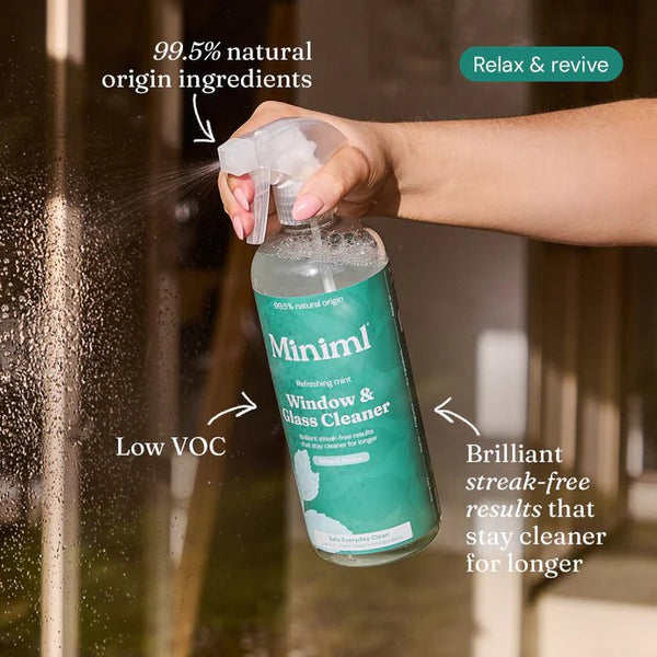 Miniml Window & Glass Cleaner Mint - Home Refill - Plastic Freedom