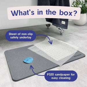 Misona Diatomite Stone Bath Mat - Plastic Freedom