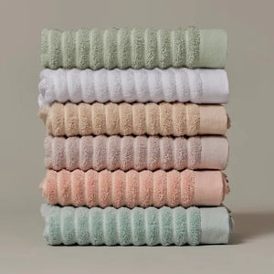 Misona Ribbed 100% GOTS Organic Cotton Face Cloth - x2 - Plastic Freedom
