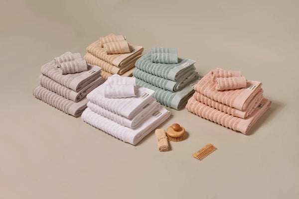Misona Ribbed Organic Cotton Bath Towel - Plastic Freedom