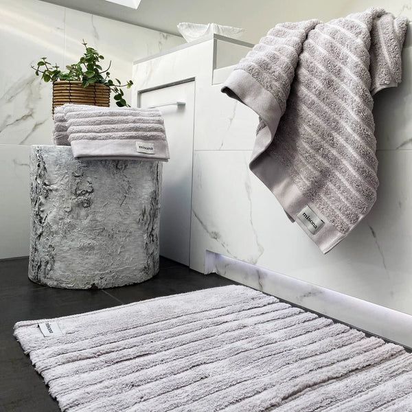 Misona Ribbed Organic Cotton Bath Towel - Plastic Freedom