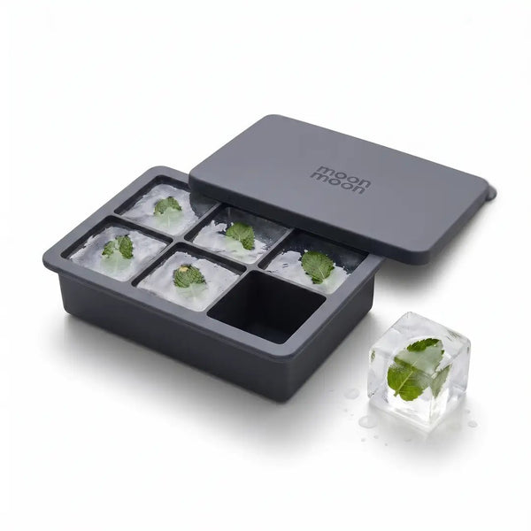 MoonMoon Giant Silicone Ice Cube Tray with Lid - Plastic Freedom