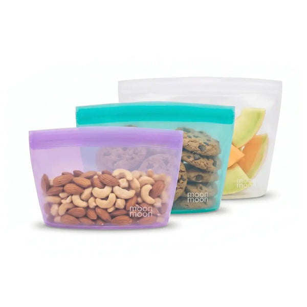 Moonmoon Reusable Silicone Bowl Bag - x3 Pack - Plastic Freedom
