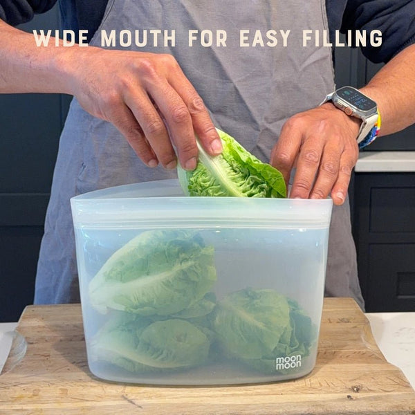 Moonmoon Reusable Silicone Bowl Bag XXL - x2 Pack - Plastic Freedom