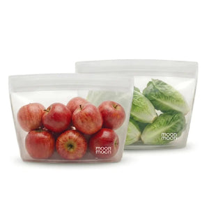 Moonmoon Reusable Silicone Bowl Bag XXL - x2 Pack - Plastic Freedom