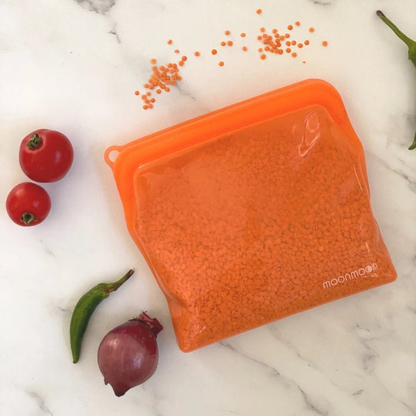 Moonmoon Reusable Silicone Food Bags Large - x2 Pack - Plastic Freedom