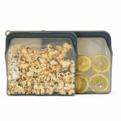 Moonmoon Reusable Silicone Food Bags Large - x2 Pack - Plastic Freedom