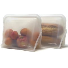 Moonmoon Reusable Silicone Stand Up Food Bags XL - x2 Pack - Plastic Freedom