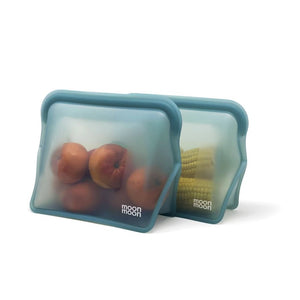 Moonmoon Reusable Silicone Stand Up Food Bags XL - x2 Pack - Plastic Freedom