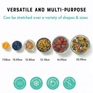 Moonmoon Reusable Silicone Stretch Lids - x6 Pack - Plastic Freedom