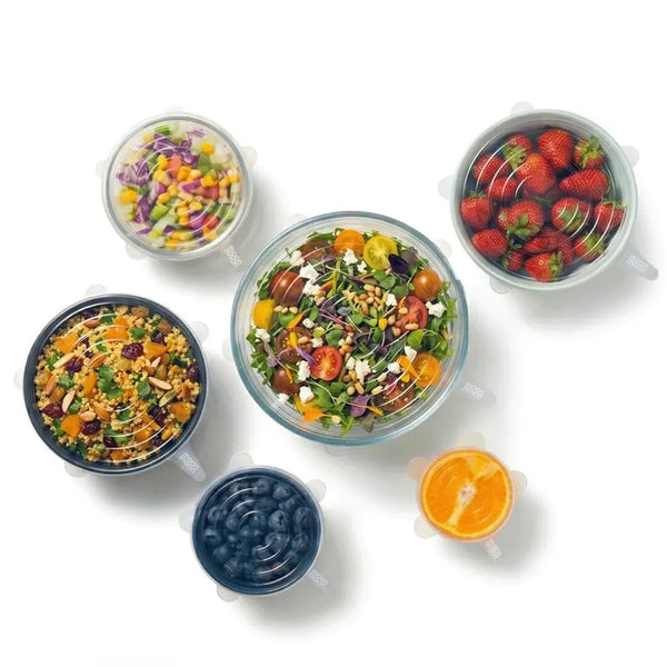 Moonmoon Reusable Silicone Stretch Lids - x6 Pack - Plastic Freedom
