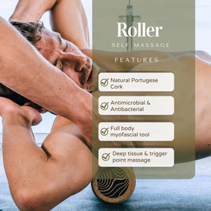 Movewell 100% Cork Massage Roller - Plastic Freedom