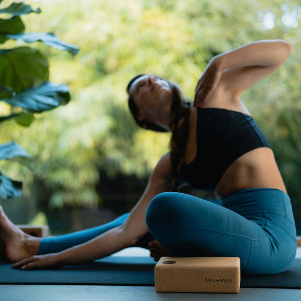 Movewell 100% Portuguese Cork Yoga Brick - Plastic Freedom
