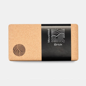 Movewell 100% Portuguese Cork Yoga Brick - Plastic Freedom