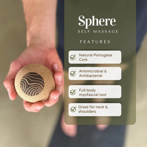Movewell Cork Sphere Self Massage Tool - Plastic Freedom