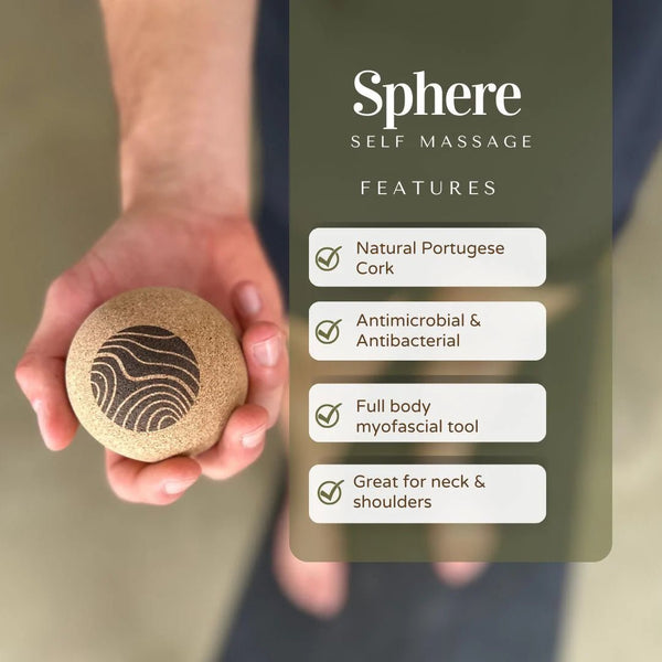 Movewell Cork Sphere Self Massage Tool - Plastic Freedom