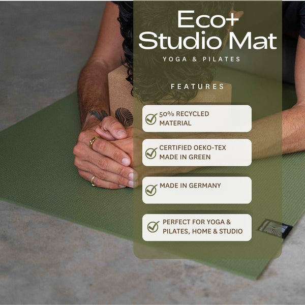 Movewell Eco+ Studio Mat Dark Grey - OEKO-TEX® Recycled Polyester - Plastic Freedom