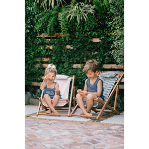Business & Pleasure Kids Mini Sling Chair - Lauren's Navy Stripe