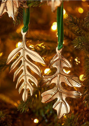 Namaste Botanical Leaf Christmas Tree Decoration - x8 Pack - Plastic Freedom