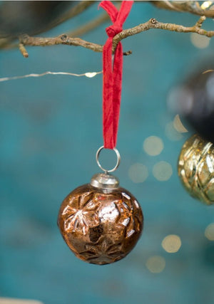 Namaste Recycled Glass Christmas Tree Decoration - x5 Pack - Plastic Freedom