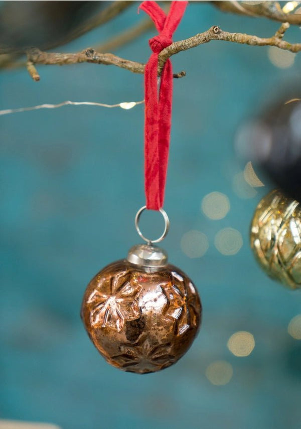 Namaste Recycled Glass Christmas Tree Decoration - x5 Pack - Plastic Freedom