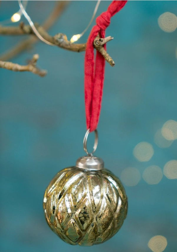 Namaste Recycled Glass Christmas Tree Decoration - x5 Pack - Plastic Freedom