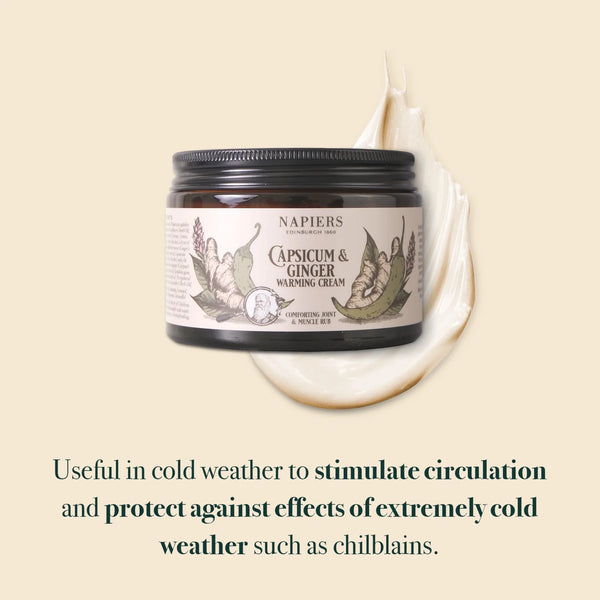 Napiers Capsicum & Ginger Warming Cream - 100ml - Plastic Freedom