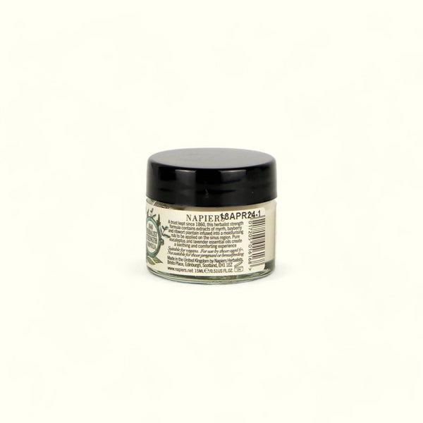 Napiers Sinus Rub Cream - 15ml - Plastic Freedom