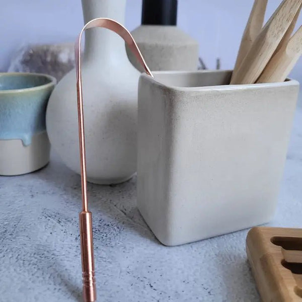 New Living Copper Tongue Scraper - Plastic Freedom